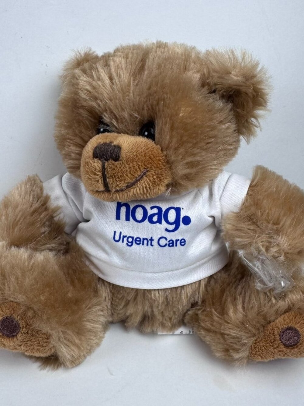 Hoag Urgent Care Teddy Bear Plush Brown Stuffed Animal White Shirt 6" Toy